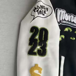 Chaqueta universitaria elegante para hombre Mezcla de lana transpirable Prendas de abrigo de moda Ropa de calle de invierno informal OEM Tamaños disponibles Colores - Product Image 4