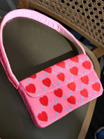 Tas Clutch Boho Buatan Tangan Mewah Berhias Manik-Manik Desain Irisan Jeruk Cerah Ramah Lingkungan Ringan Profesional Trendi Alami Modis