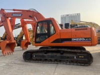 Doosan Dx150 Dx225 ekskavator bekas, Dx150lc-9c ekskavator Dx220 15ton