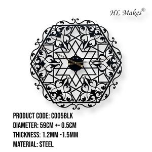 European Style Modern 60cm Steel Single Face <b>Wall</b> <b>Clock</b> <b>for</b> <b>Living</b> <b>Room</b> Unique Art Deco Design Quartz Needle Display Antique - Product Image 2