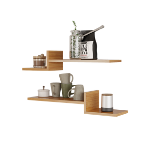 Venta al por mayor Mykonos blanco elegante estante de pared Modular de alta calidad estilo europeo moderno Panel de madera para el hogar muebles resistentes - Product Image 1