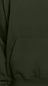 Sweat à capuche léger 100% coton pour hommes, motif solide avec couleur GSM élevée personnalisée pour l'hiver - Product Image 4