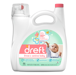 Detergente Líquido Para Lavandería Para Bebé Activo Dreft Stage 2-92 FlOz - Product Image 1