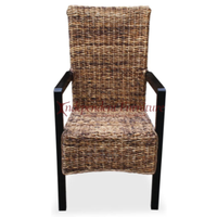 Chaise de salle à manger en rotin naturel tressé, style traditionnel antique, pour la maison, les bars, les villas, les hôtels et les restaurants (vente en gros)