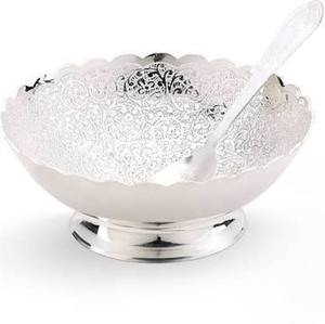 Meilleure vente bol en métal coulé brillant pour la décoration de la maison aux prix d'usine disponibles bols en métal de service pour la décoration de centre de table - Product Image 3