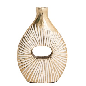 Esculturas de jarrón brillante NUEVA gran oferta Elegantes soportes de flores minimalistas con base magnética para la decoración contemporánea del hogar y la Oficina - Product Image 1