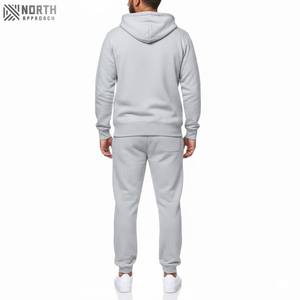 Conjunto Deportivo de Dos Piezas para Hombre, con Capucha, Informal, para Gimnasio, Fitness, Entrenamiento, de Felpa Técnica, Estilo Francés, Talla Grande, con Logotipo - Product Image 4