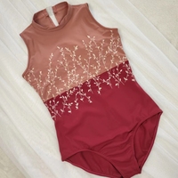 Vêtements de danse avec logo personnalisé Justaucorps pour femmes à imprimé floral Gymnastique pour les performances de ballet