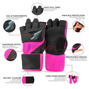 Gants de boxe d'entraînement rapide avec produits de boxe intérieurs de protection en gel pour l'entraînement MMA - Product Image 2