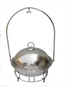 Nouveau serveur de nourriture élégant chauffe-plats émail fini Offre Spéciale Banquet hôtel restauration articles Design fait à la main en métal chauffe-plats - Product Image 3