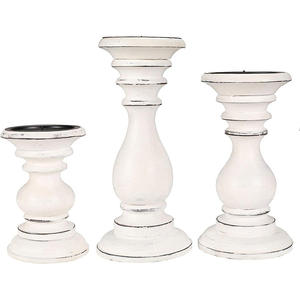 Porte-bougie en bois massif naturel avec insert métallique, bougeoir en bois de manguier durable, décoration de table écologique pour hôtels - Product Image 3