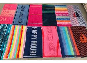 ผ้าขนหนูชายหาด DAFNI BIG PAZAR ผ้าทอไตรคอตเทอร์รี่เคลือบ HDPE พิมพ์ลาย แห้งเร็ว 100% ผ้าฝ้าย น้ำหนักปานกลาง ขนาด 150 ซม. - Product Image 6