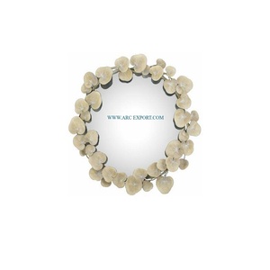 Feuilles florales concevant la meilleure qualité miroir mural suspendu moderne de grande taille motif d'aspect attrayant miroir intérieur classique pour la maison - Product Image 1