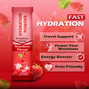 Poudre d'hydratation électrolytique BCAA végétalienne Nutrawell Sans sucre Zéro calorie Boisson énergisante en poudre - Product Image 4