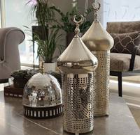 Décorations modernes en acier inoxydable pour la maison pour la table à manger de jardin de chambre à coucher pour les invités de mariage de Ramadan Diwali