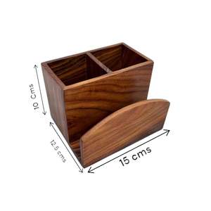 Porte-cuillères rustique en bois naturel fait à la main à trois niveaux réglable Structure solide pour les cuisines d'inspiration campagnarde Vente en gros - Product Image 4