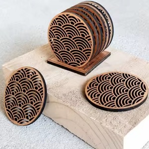 Posavasos de almacenamiento de madera duradero con superficie lisa para proteger la superficie de la Mesa del calor, manchas de agua, arañazos, uso diario - Product Image 3