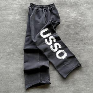 Customized LOGO <b>Mens</b> Acid Wash Sweatpants Vintage <b>Baggy</b> Athletic Workout <b>Joggers</b> Heavyweight Fleece Sweat Pants with Pockets - Product Image 2