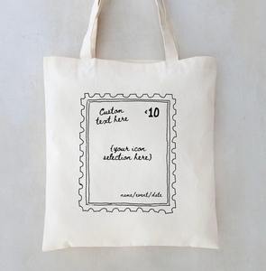 Bolsas de lona duraderas respetuosas con el medio ambiente personalizadas de 14x16 pulgadas, venta al por mayor, foto promocional personalizada, impresión de texto, logotipo a granel - Product Image 3