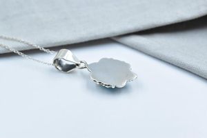 สร้อยคอพลอยโบโฮของผู้หญิงทำด้วยมือจี้เทอร์คอยส์ Kingman พร้อมโรเดียมชุบเงินและโซ่ปรับได้ - Product Image 3