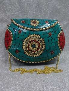 Pochette mosaïque pour femme de qualité supérieure en couleur argent attrayante Pochettes pour femme Sacs et portefeuilles à la mode Embrayages - Product Image 4