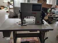 Machine à coudre industrielle VMA à point de surjet avec 200 motifs pour canapés, chaussures, vêtements – Machine à coudre robuste à pied mobile