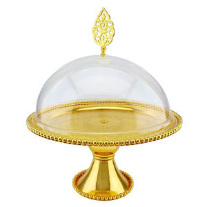 RESTAURANT DE MARIAGE HAUT LUXE EN CÉRAMIQUE 2 NIVEAUX DE SERVICE DESIGN DÉCORATIF SUPPORT À GÂTEAU AVEC DESSERT DÉCORATIF SUPPORT À GÂTEAU SERVEUR - Product Image 2