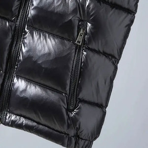 Veste polaire légère d'hiver décontractée pour hommes Service OEM Gilet brillant Manteau et gilet en duvet Veste - Product Image 5