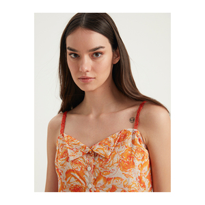 Đầm Xòe Họa Tiết Hoa Đầm viscose pha trộn treo kol Tipi - Product Image 4