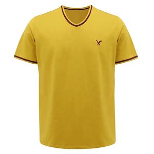 T-shirt uni 100% coton de haute qualité pour hommes Logo personnalisé broderie T-shirt unisexe surdimensionné vierge pour l'été - Product Image 3