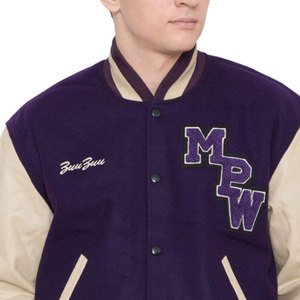 Custom Made Lightweight Lettermen <b>Jacket</b> with <b>Patches</b> Canvas Fabric Eco-Friendly Front Logo Best Material for Men - Product Image 6