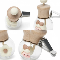 Diffuseur d'air frais pour voiture en bois et en verre, clip de ventilation, parfum liquide personnalisé, design OEM, longue durée et amusant