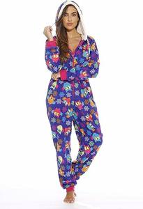 Respirant grande taille femmes Onesie pyjamas chaud polaire 100% coton personnalisable de haute qualité - Product Image 2