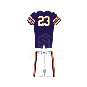 Uniforme de fútbol americano de color personalizado de diferentes estilos Uniforme de fútbol americano de secado rápido cómodo - Product Image 3