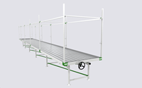 Table de culture hydroponique verticale à prix d'usine Reinfa-Support mobile monocouche pour laitue et microgreens