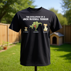 Collection de vêtements promotionnels : T-shirt « Evolution d'une maman Jack Russell Terrier » - Product Image 3