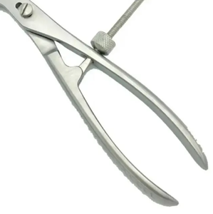 Instrumentos ortopédicos manuales de acero inoxidable, fórceps de sujeción ósea con mandíbula dentada de autorretención en ángulo con bloqueo - Product Image 6