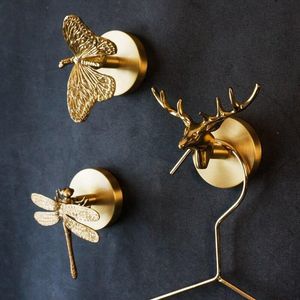 Bedroom brass wall hooks <b>for</b> personal accessory organization maintaining tidy relaxing living spaces home comfort daily order - Product Image 6