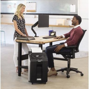 Fellowes AutoMax T 100M P-4 <b>Paper</b> Shredder 10 Sheet Autofeed with Manual Particle Cut for Staples <b>Paper</b> Clips Credit Cards - Product Image 4