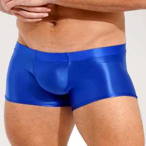 2025 New Collection <b>Men's</b> Custom High-Rise <b>Boxer</b> Briefs Knitted <b>Bamboo</b> Fiber Quick Dry Breathable Cotton - Product Image 3