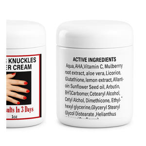 Crema Aclarante, Blanqueadora y Antienvejecimiento para Nudillos, Codos y Rodillas con Manteca de Karité y Hierbas de Acción Rápida 100ml - Product Image 2