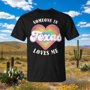 Alguien en Texas me ama, camiseta retro con corazón - Product Image 3