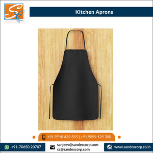 Excellent Quality Eye Catching Design Hot Selling 100% Cotton <b>Kitchen</b> Cooking Cross-back Denim <b>Aprons</b> Wholesale in India - Product Image 6