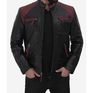 Veste en cuir à col montant d'hiver léger de haute qualité pour hommes pas cher prix nouveau élégant imperméable et coupe-vent - Product Image 5