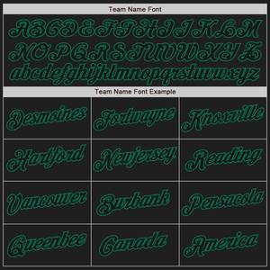 Personnalisé Blanc-Noir Kelly Vert Authentique Split Mode Baseball Jersey - Product Image 3