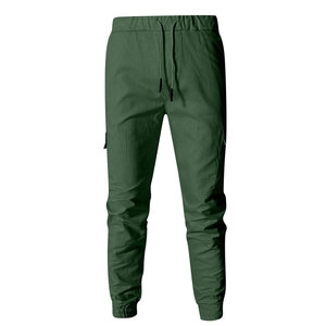 Pantalon cargo en toile pour homme, style streetwear, respirant, imperméable, séchage rapide, durable, léger, fermeture à cordon - Product Image 1
