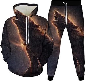 Vente en gros, survêtement d'entraînement respirant, sublimation 3d, survêtement personnalisé pour hommes, Jogging, survêtement pour hommes, tenues 2 pièces - Product Image 4
