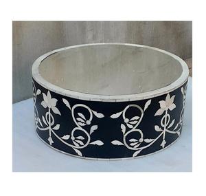 Support à gâteau en incrustation d'os couleur verte fait à la main des fêtes polies brillantes décorer des outils de cuisson en incrustation d'os de forme carrée - Product Image 6