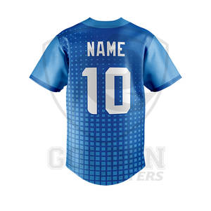 Uniformes de béisbol y softbol azul claro de calidad premium de marca nueva moda unisex conjuntos unisex de poliéster Premium - Product Image 4