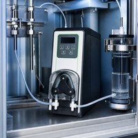 Pompe péristaltique pour gaz de combustion pour analyseur de qualité de l'eau CEMS |   Pompe doseuse de laboratoire en aluminium + acier inoxydable Thomas SR25/YZ25
